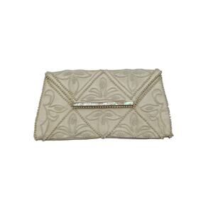 Vintage 1960s Japan Bag By Debbie Beaded Clutch Pearl Accent Formal John Wind